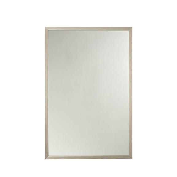 RADIANCE Goods Silver Finish Rectangular Framed Wall Mirror 33" Height