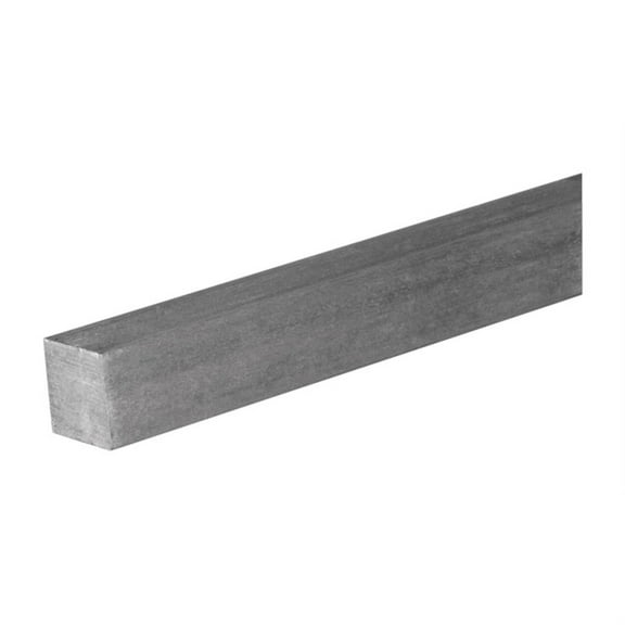 11174 Square Key Stock, 1/4" x 12", Zinc Plated