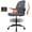 Dark Gray, variant on COOLHUT Tall Office Chair 400lbs, Standing Desk Chair with Flip-up Armrests, Executive Ergonomic Computer Standing Desk Chair with Lumbar Support and Adjustable Footrest Ring for Standing Desk, Black