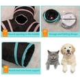 thumbnail image 2 of SPRING PARK Cat Tunnel, Y/T Shape 3 Way Cat Tube Kitty Tunnel, Cat Pet Tunnel Toys with Peek Hole and Toy Ball, Small pet Tunnel for Kitty, Puppy, Rabbit, 2 of 7