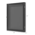 thumbnail image 3 of Homiyad 28" x 35" UV-Resistant Sports Jersey Frame Display Case, Black, 3 of 8