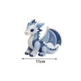 thumbnail image 2 of Lypsnake Arctic Winter Guardians DIY Patchwork Kit, Snowflake Pattern Felt Dragon Ornament with Instruction Manual,Beginners Felt Animal Sewing Kit & Bedroom Shelf Seasonal Home Decor Gift, 2 of 7