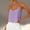 hwj# Light Purple616, variant on Women Cami Solid Color Spaghetti Strap Scoop Neck Loose Fit Crop Top Camisole Summer Sleeveless Tank Top Casual Blouse Lightweight Basic Beach Vacation Shirt,Army Green,M