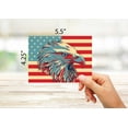 thumbnail image 3 of Small World Greetings Bald Eagle Cards 12 Count - Patriotic - American Flag - Blank Inside with Envelopes - 5.5" x 4.25", 3 of 4