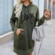 thumbnail image 1 of Vestido Con Capucha, Vestido De Sudadera Con Cordón Casual Suave Estampado Para Fiesta De Vacaciones ANGGREK No, 1 of 6