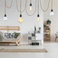 thumbnail image 5 of Rope Chandelier, Retro E27 Socket With 4.5 Meter Electric Wire And Switch, For Rope Pendant Lamp(bulb Is Not Included),superma, 5 of 5