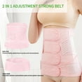 thumbnail image 2 of 2 in 1 Postpartum Belly Band Wrap(Pink), C-Section Support Belt, Post Partum Support Recovery Waist/Pelvis Belt, Belly Band Binder Girdle Stomach L, 2 of 7