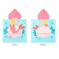 thumbnail image 6 of mijaja Kids Bath and Beach Hooded Towel Cartoon Wrap,24" x 48", Pink Beauty Mermaid, 6 of 9