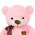 thumbnail image 4 of Oso de peluche YunNasi, grande, 80 cm, con corazón de amor, rosa, 4 of 7