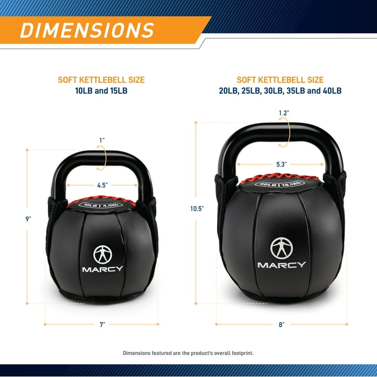 Marcy Strength Training Soft Kettlebel 40lbs SKB-040 - Walmart.com