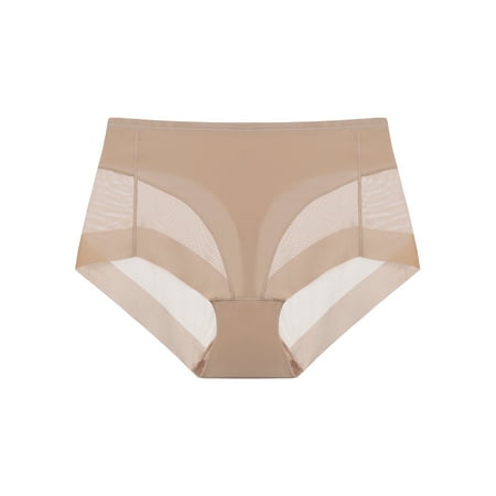 

Agnes Orinda Women s Laser Cut Mesh Soft High Rise Brief Solid Stretchy Underwear