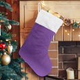 thumbnail image 5 of Christmas Stocking Purple Xmas Stockings Decoration for Family Holiday Party, 5 of 5