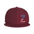 thumbnail image 3 of ZICANCN Letter Z Usa Flag Stickers Baseball Caps CCaps Hapeaux de Camionneur pour Hommes et Femmes, Réglables à Plat Respirant Rouge Foncé, 3 of 6
