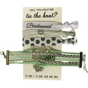 Infinity Collection Bridesmaid Gifts, Bridesmaid Jewelry, Bridesmaid Bracelet & Hair Tie Set Makes The for Bridesmaids