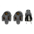 thumbnail image 3 of P02418N13A2R Standard Power Extension Cord Y Splitter Cable, 13A, 16AWG (NEMA 515P to 2x NEMA 515R), 18in, 3 of 7