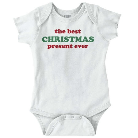 

The Best Christmas Present Ever Newborn Baby Boy Girl Romper Brisco Brands