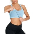 thumbnail image 3 of Charmo Women's Ribbed Camisole Workout Tank Tops with Built in Bra Basic Undershirt, 3 of 5