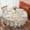 Pioneer Flower Floral-1, variant on Pioneer Flower Floral Print Pattern Round Tablecloth 70"x70", Wrinkle Resistant Wipeable Table Cover for Kitchen Dining Room Picnic Patio and Party