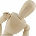 thumbnail image 3 of 4 PCS 8 Inch Artist Wooden Manikin Jointed, Posable Art Figure Model, Human Figure Puppet Model, Flexible Wooden Drawing Mannequin for Decoration, Sketching, Painting$$Art & Craft, 3 of 6