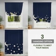 thumbnail image 3 of Tie Up Curtains for Windows Stars Moon Valance Adjustable Balloon Curtain Starry Night Navy Blue Tie Up Shades for Kitchen Living Room Bedroom Privacy Curtain Drape 34x45 Inch, 3 of 9