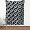 thumbnail image 4 of Ambesonne Flowers Fabric by the Yard Upholstery, Hyacinth Branches Bloom, 2 Yards, Charcoal Grey and Ceil Blue, 4 of 5