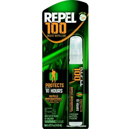 Repel Pen-Size 100% DEET Insect Bug Repellent Pocket Spray Pump 0.475