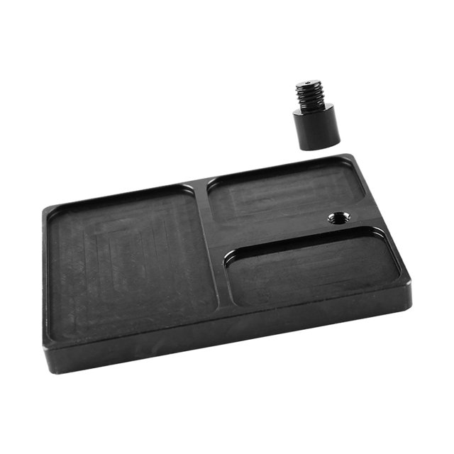 Base de Pedestal para atado de moscas, accesorio de pesca con abrazadera, placa de Metal para pesca con mosca Conjunto A Sharpla Base de pedestal para atado de moscas