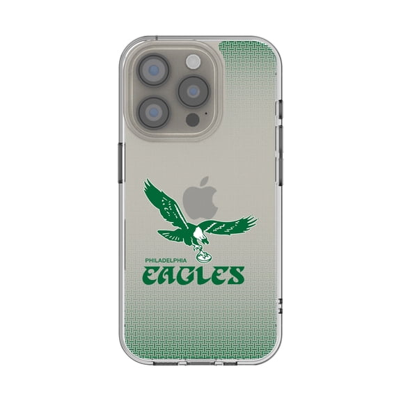 Philadelphia Eagles Linen Logo iPhone Clear Case