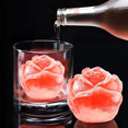 thumbnail image 5 of Moldes de hielo de rosas 3D para cocina, bandejas pequeñas para cubitos de hielo de 1,3 pulgadas, 9 rejillas, bonita forma de flor, goma de silicona para hielo, divertido fabricante de bolas de hielo, 5 of 5