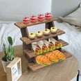 thumbnail image 2 of Wooden Display Stand Cupcake Stand, Rustic Tiered Display Stand, Table Display Stand for Party Decoration Supplies, 2 of 7