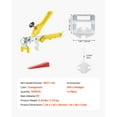 thumbnail image 2 of KFFKFF Tile Alignment System, 1/8 Inch (3 mm) inclusive of 1pc Tile Clamp, 700 PCS Self-Assembly Tile Leveler Spacers Clips and 200 PCS Reusable Wedges, Tile Equipment Kit, 2 of 9