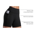 thumbnail image 4 of Shorts CRZ YOGA Butterlift tiro alto 5" con bolsillos negro L, 4 of 6