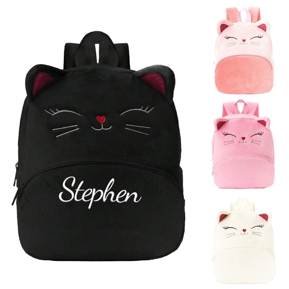 Personalised Backpack - Cat, Polyester, 9L, 31x25cm