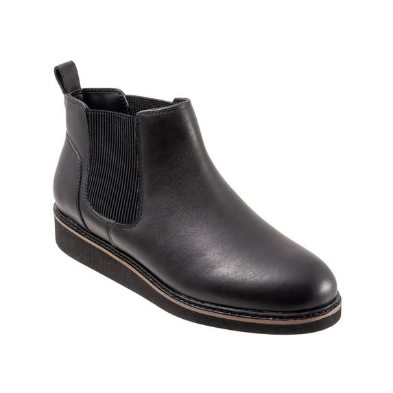 SoftWalk Womens Wildwood Leather Ankle Chelsea Boots