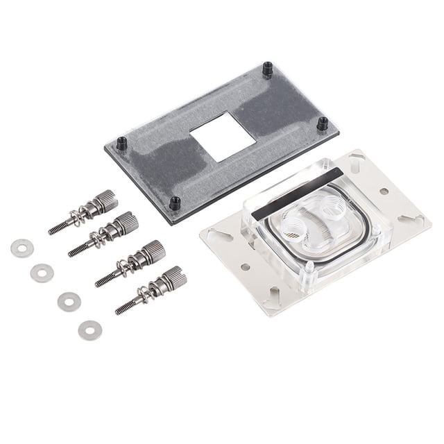 Bloque de refrigeración líquida para CPU de computadora, base de cobre con microcanal