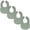 Fern, variant on Comfy Cubs Muslin Cotton Baby Bibs, 4 Pack, Adjustable with Easy Snaps, Soft & Absorbent, White