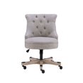 thumbnail image 3 of UrbanPro Transitional Wood/Fabric Office Chair in Light Gray, 3 of 14