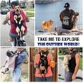 thumbnail image 4 of Mochila para mascotas Bolsa para transportar perros, mochilas con patas ajustables, bolsa de viaje portátil para mascotas, transpirable y cómoda, especialmente para perros pequeños y mediano, 4 of 4