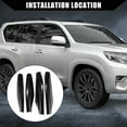 thumbnail image 2 of Upper Roof Rack Rails End Cap Protection Cover Shell for Toyota Land Cruiser Plastic Black 4 Pcs, 2 of 7
