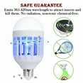 thumbnail image 4 of 2 Pack Light Zapper LED Lightbulb Bug Mosquito Fly Insect Killer Bulb Lamp for Home Patio, Bedroom, Kitchen, Office, 4 of 7