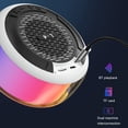 thumbnail image 2 of Luces coloridas Altavoz portátil Subwoofer 5.0 compatible con Bluetooth (negro) Sywqhk Para estrenar, 2 of 3