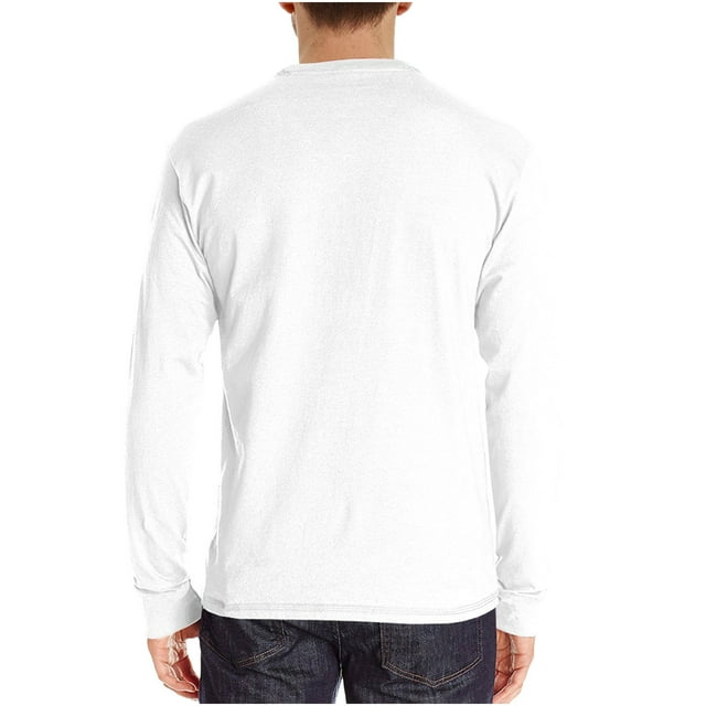 CEHVOM Men Long-Sleeve Beefy Muscle Basic Solid Pure Color Blouse Tee Shirt Top Sale