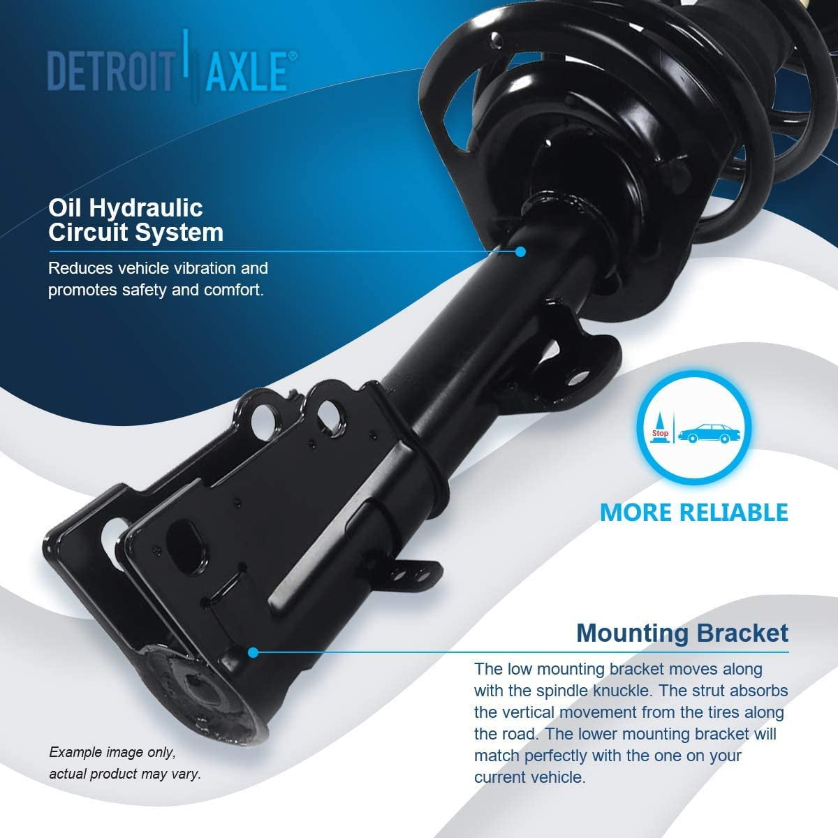 Detroit Axle - Front 12pc Suspension Kit for 2008-2010 Chrysler Town & Country Dodge Grand Caravan 2 Ready Struts 2 Lower Ball Joints 4 Tie Rods 2 Sway Bars 2 Boots