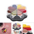 thumbnail image 1 of 8 Colors Petal Shape  Ink Pad, DIY Painting Accessory for Scrapbook, Schedule Book, Colorful, 1 of 7