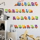 thumbnail image 1 of Pegatinas de pared decorativas JAMW alfabeto inglés extraíbles, 1 of 5
