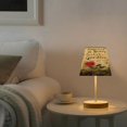 thumbnail image 6 of BZSMCE Table Lamp Creative Seamle Of Red Roses Plainting Simple Pattern Night Light, 6 of 8