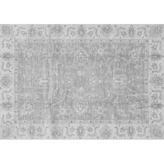 Ahgly Company Indoor Rectangle Oriental Gray Traditional Area Rugs, 3' x 5'