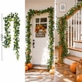 thumbnail image 4 of AYktou Eucalyptus Garland, 5.9Ft Artificial Ivy Garland Greenery Leaves Vines Hanging Decor, Faux Plants Table Decor Artificial Eucalyptus Garland Vine for Home Mantle Party Indoor/Outdoor Decor, 4 of 7