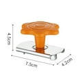 thumbnail image 2 of OUNONA 2Pcs Adjustable Stainless Steel Bottle Can Opener Smooth Rotation Orange for Kitchen, 2 of 8