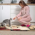 thumbnail image 2 of Coffee Vintage Chef Kitchen Pattern Kitchen Rug Set Of 2,Kitchen Rugs Mats with Dirty Resistance,washable,water Proof,kitchen Rugs and Mats 17.7x24+17.7x48inch, 2 of 7